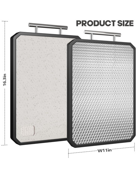 Tabla de Cortar Doble Cara Lozovin 40.64x30.48cm Acero Inoxidable Tabla de Cortar Doble Cara Lozovin 40.64x30.48cm Acero Inoxidable