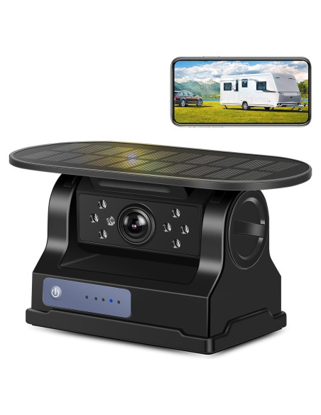 Cámara Inalámbrica Solar UNITOPSCI 720P con Visión Nocturna IR Cámara Inalámbrica Solar UNITOPSCI 720P con Visión Nocturna IR