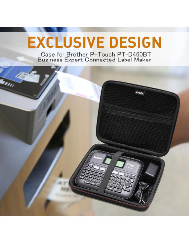 Funda LTGEM para Etiquetadora Brother P-Touch PT-D610BT Negra