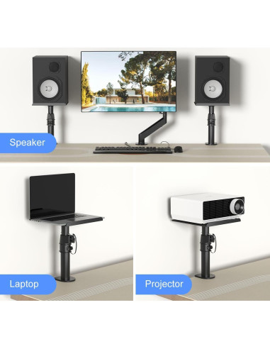 Soporte de Altavoz Ajustable Suptek SDM001 Negro - 2 Paquete