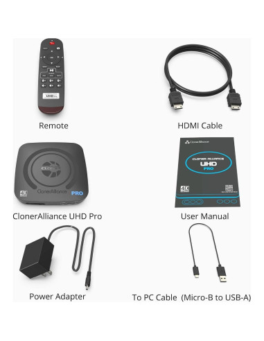Grabadora de Video 4K ClonerAlliance UHD Pro HDMI H.265