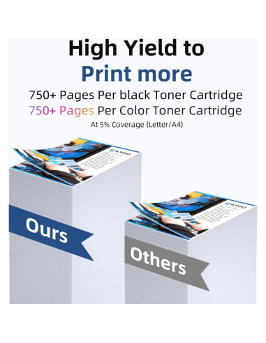 Cartuchos de tinta Skydo LC404XL Compatible para Brother - 4 Paquete