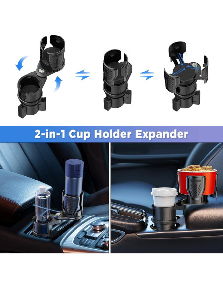 Soporte para Tazas de Coche OUTXE ACCCTN2-B Expandible 6.6-10.2 cm Soporte para Tazas de Coche OUTXE ACCCTN2-B Expandible 6.6-10.2 cm