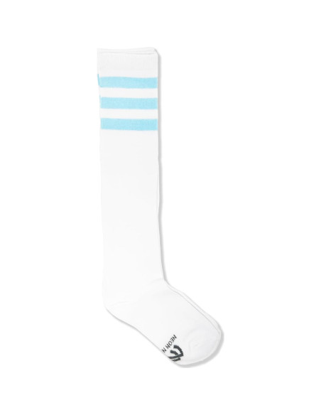 Calcetines Altos hasta la Rodilla Unisex MEDIO NACIONAL Blancos con Rayas Calcetines Altos hasta la Rodilla Unisex MEDIO NACIONAL Blancos con Rayas