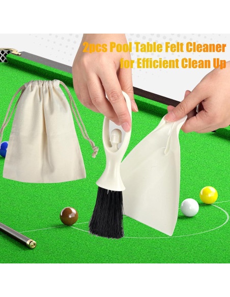 Kit de limpieza para mesa de billar Letesult 12 piezas Kit de limpieza para mesa de billar Letesult 12 piezas