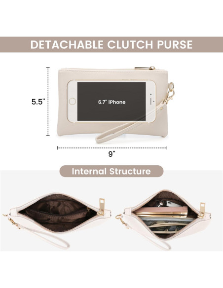 Bolsa Tote para Portátil LOVEVOOK 39.6 cm Beige Blanco 2 Piezas Bolsa Tote para Portátil LOVEVOOK 39.6 cm Beige Blanco 2 Piezas