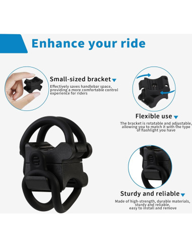 Soporte de Linterna Universal WHTCHSU para Bicicleta 28mm