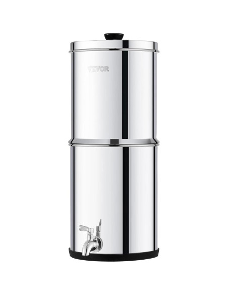 Filtro de Agua por Gravedad VEVOR 5.68L Acero Inoxidable 304 Filtro de Agua por Gravedad VEVOR 5.68L Acero Inoxidable 304