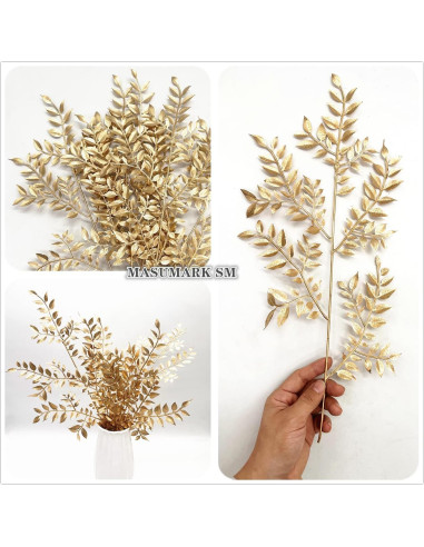 Planta Artificial Dorada MASUMARK SM - 5 Pcs Decoración