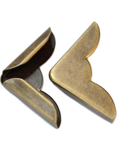 20 Protectores de Esquinas de Bronce Vintage Mikadolly 22mm