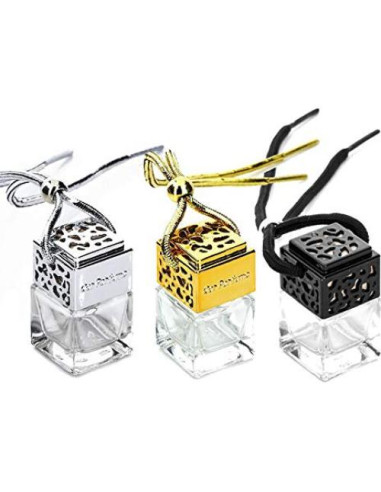 ConStore 5 Botellas Difusoras de Perfume 8ml Vidrio Negro
