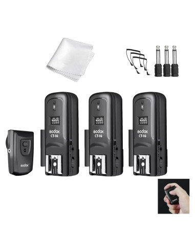 Kit Godox CT-16 Disparador Flash Inalámbrico 16 Canales
