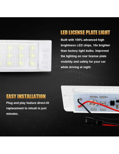 Luces LED de Placa de Matrícula D-Lumina para Chevy 2014+