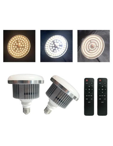 Paquete de 2 bombillas LED Gimaibugraff 85W E27 regulables