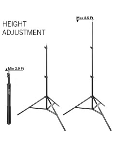 Soporte de Luz Ajustable Emart 260cm con Abrazadera Metal 2