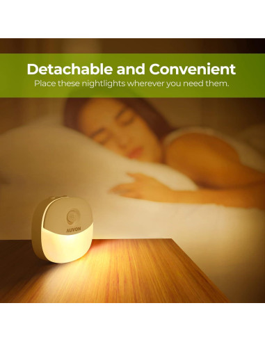 Luz Nocturna Recargable AUVON Mini con Sensor de Movimiento
