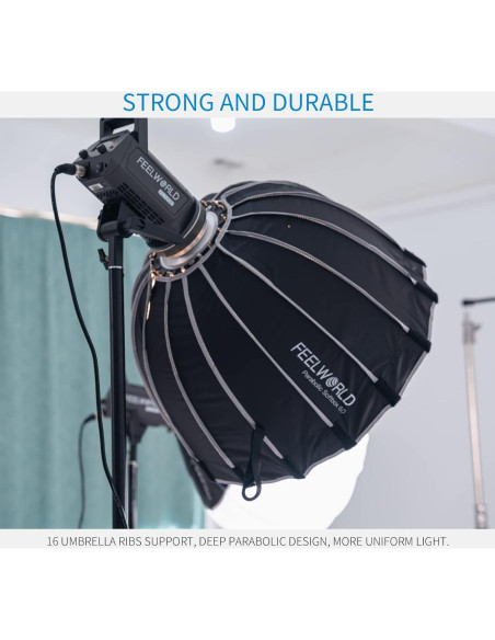 Softbox Parabólico Profundo FEELWORLD FSP60 60cm para Luces Softbox Parabólico Profundo FEELWORLD FSP60 60cm para Luces