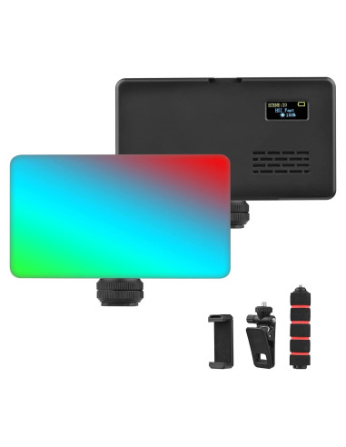 Kit de Luz de Video RGB Portátil HUNYA 2500K-9000K 20 Efectos