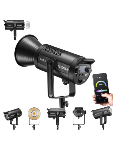Godox SL200 Luz LED Bi-Color 215W 2800-6500K para Video