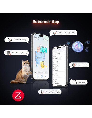 Roborock Saros 10R Robot Aspiradora y Mopa 22,000 Pa Negro
