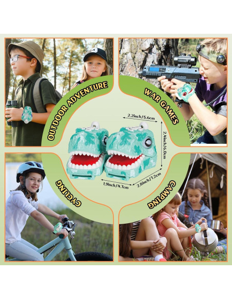 Walkie Talkies para Niños FYGURSO Azul Dinosaurio 1000m Walkie Talkies para Niños FYGURSO Azul Dinosaurio 1000m