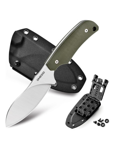 Cuchillo de Caza Omesio D2 Nessmuk con Funda Kydex 22.5 cm