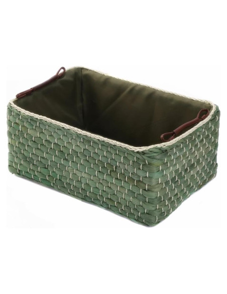 Caja de Almacenamiento Pequeña KINGWILLOW Verde 32x22x14 cm Caja de Almacenamiento Pequeña KINGWILLOW Verde 32x22x14 cm
