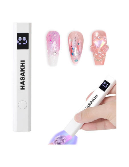 Lámpara UV Recargable Mini 12W Hasakhi para Uñas de Gel Lámpara UV Recargable Mini 12W Hasakhi para Uñas de Gel