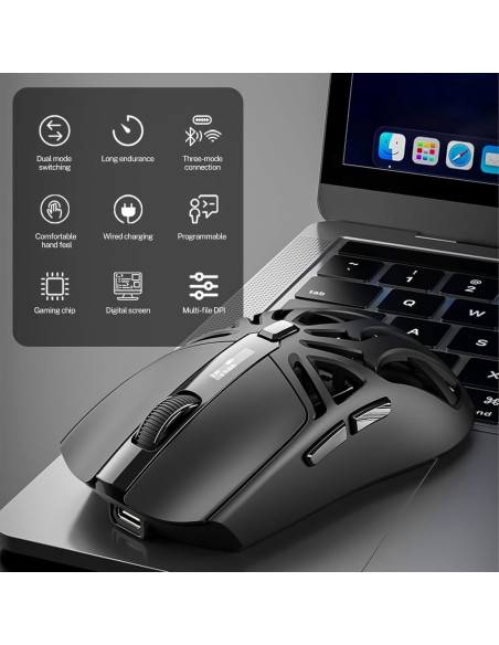 Ratón Gaming Inalámbrico Attoe SML-YXSB-01F 10000 DPI RGB Ratón Gaming Inalámbrico Attoe SML-YXSB-01F 10000 DPI RGB
