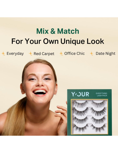 Pestañas Agrupadas Y'OUR Reutilizables - Duración 4 Días Pestañas Agrupadas Y'OUR Reutilizables - Duración 4 Días