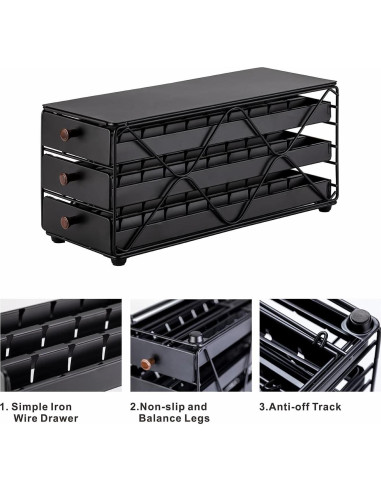 Soporte para Cápsulas de Café ZCDCP 3 Niveles Organizador