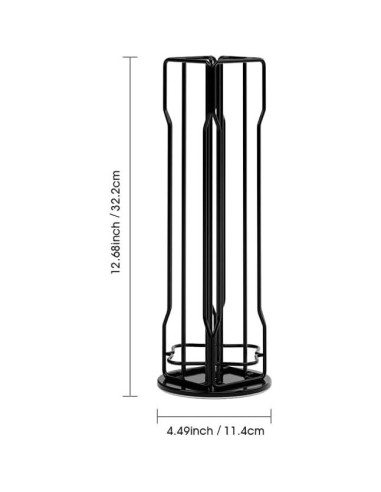 Soporte para Cápsulas de Café SEVENLINE Vertuo 20 unidades Negro