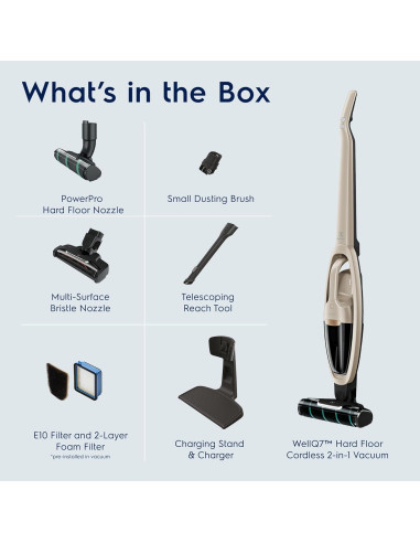 Aspiradora inalámbrica 2 en 1 Electrolux WellQ7 para pisos duros