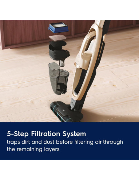 Aspiradora inalámbrica 2 en 1 Electrolux WellQ7 para pisos duros Aspiradora inalámbrica 2 en 1 Electrolux WellQ7 para pisos duros