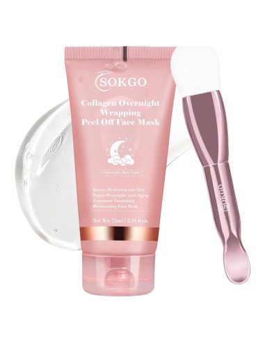 Mascarilla Nocturna de Colágeno Sokgo 1PCS - Hidratación Intensiva