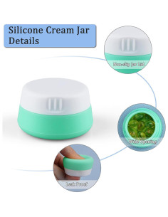 Contenedores de Viaje Silicona Kitchen GIMS 6 Pcs 20ml Aprobados TSA 2