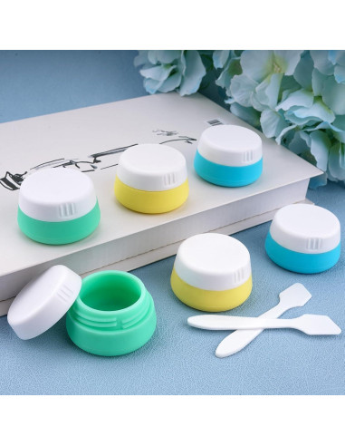 Contenedores de Viaje Silicona Kitchen GIMS 6 Pcs 20ml Aprobados TSA