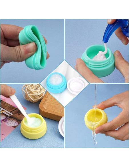 Contenedores de Viaje Silicona Kitchen GIMS 6 Pcs 20ml Aprobados TSA Contenedores de Viaje Silicona Kitchen GIMS 6 Pcs 20ml Aprobados TSA