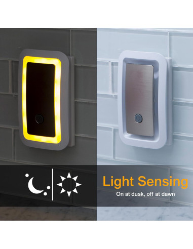 Luz Nocturna LED GE SleepLite Ámbar Enchufable Regulable