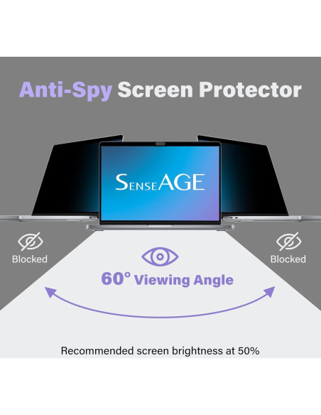 Protector de Pantalla de Privacidad Magnético SenseAGE para MacBook Air 15.3" (2023-2024) Protector de Pantalla de Privacidad Magnético SenseAGE para MacBook Air 15.3" (2023-2024)
