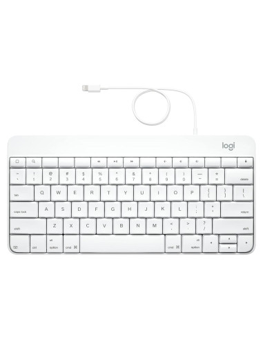 Teclado con cable Logitech para iPad Lightning - Gris
