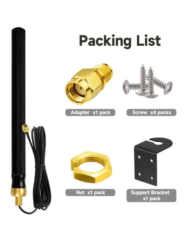 Antena SMA de montaje en pared Superbat 4G LTE 8dBi