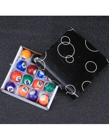 Conjunto de Mini Bolas de Billar Feamos 16 Piezas 25/32/38 mm