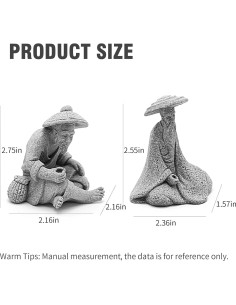 Figuras de Pescadores en Miniatura DUZFOREI - Adorno Zen 2