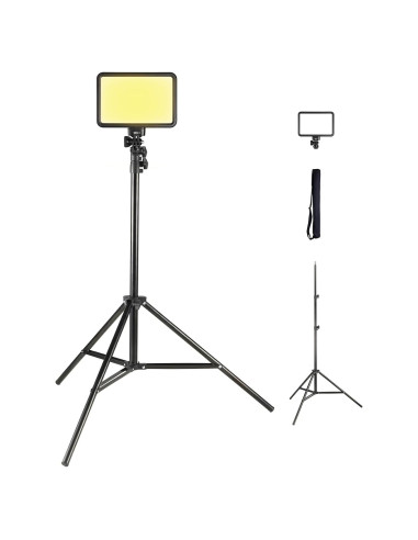 Luz de Video LED JINBEI P12Bi con Trípode Ajustable 70-190cm