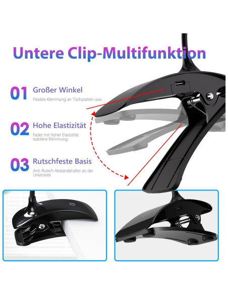 Lámpara UV para Uñas AORAEM Gooseneck 3W USB Negra Lámpara UV para Uñas AORAEM Gooseneck 3W USB Negra