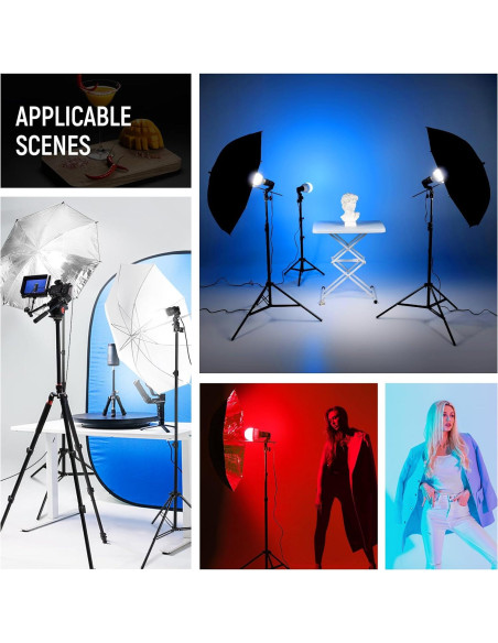 Kit de Iluminación Fotográfica NEEWER NK501 400W con Paraguas Kit de Iluminación Fotográfica NEEWER NK501 400W con Paraguas