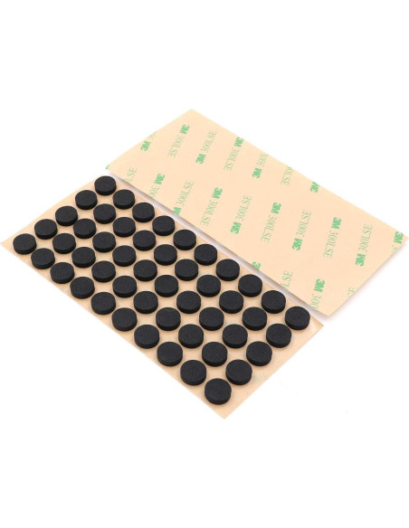 Almohadillas de espuma EVA autoadhesivas 3M 100 unidades - Negro Almohadillas de espuma EVA autoadhesivas 3M 100 unidades - Negro