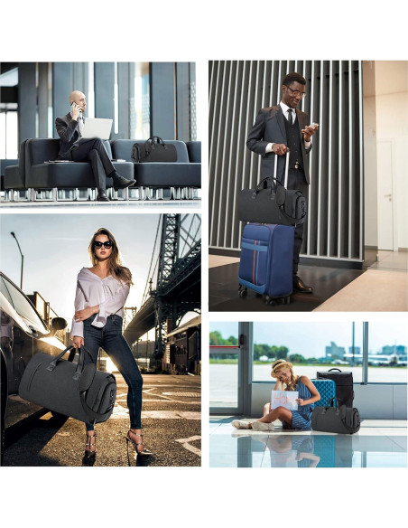 Bolsa de Ropa Duffel Convertible MOVOYEE 45L - Negro Bolsa de Ropa Duffel Convertible MOVOYEE 45L - Negro