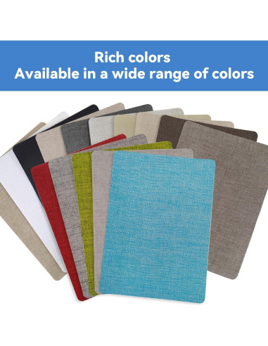 Parches de Tela Autoadhesivos FR 2 Pcs 20.3 x 27.9 cm Negro